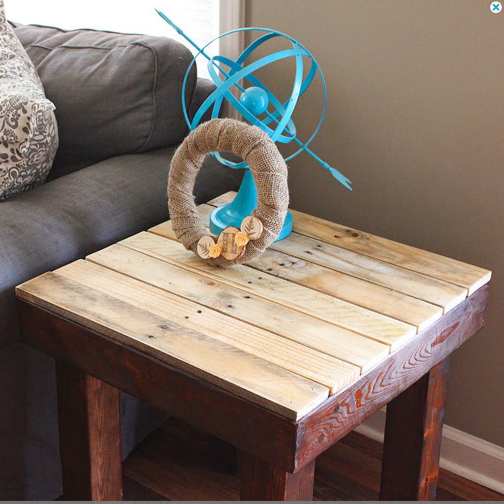 Pallet Coffee Table. Reclaimed Wood. My new favorite thing. – Lisa Lehmann  Designs, image size:1024x1024