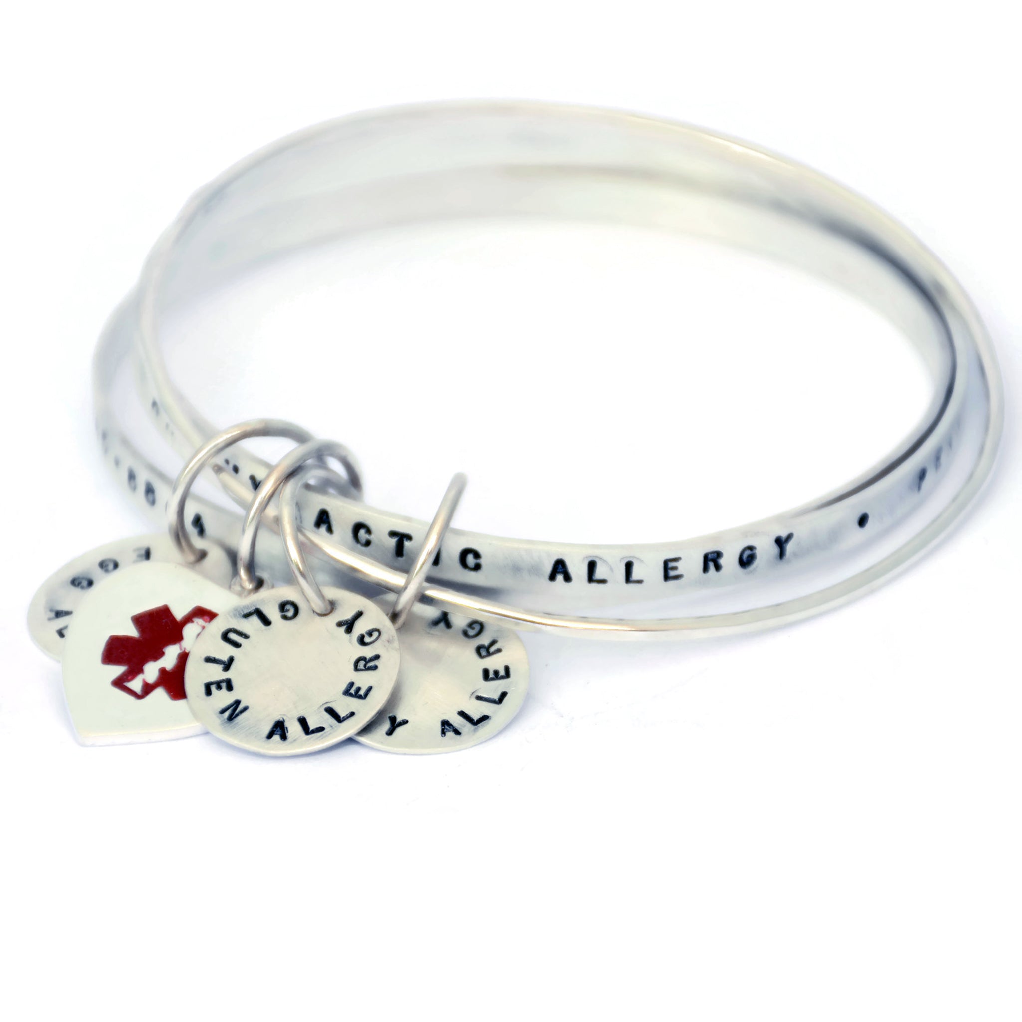 Medical alert bangle bracelet clearance