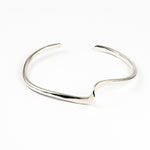 silver twisted layering cuff bracelet