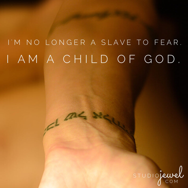 no longer slaves to fear bethel music child of God tattoo
