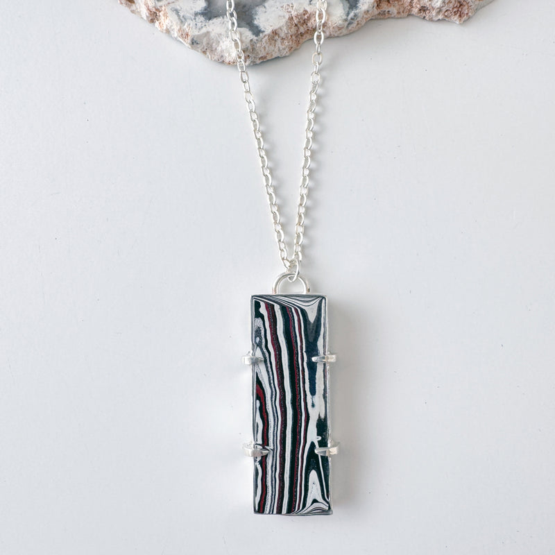 Fordite Rectangle Pendant