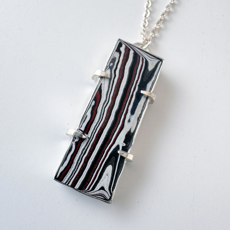 Fordite Rectangle Pendant