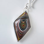 Fordite Diamond Shaped Pendant