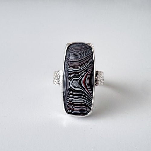 Fordite Rectangle Ring