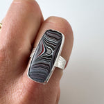 Fordite Rectangle Ring