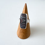 Fordite Rectangle Ring