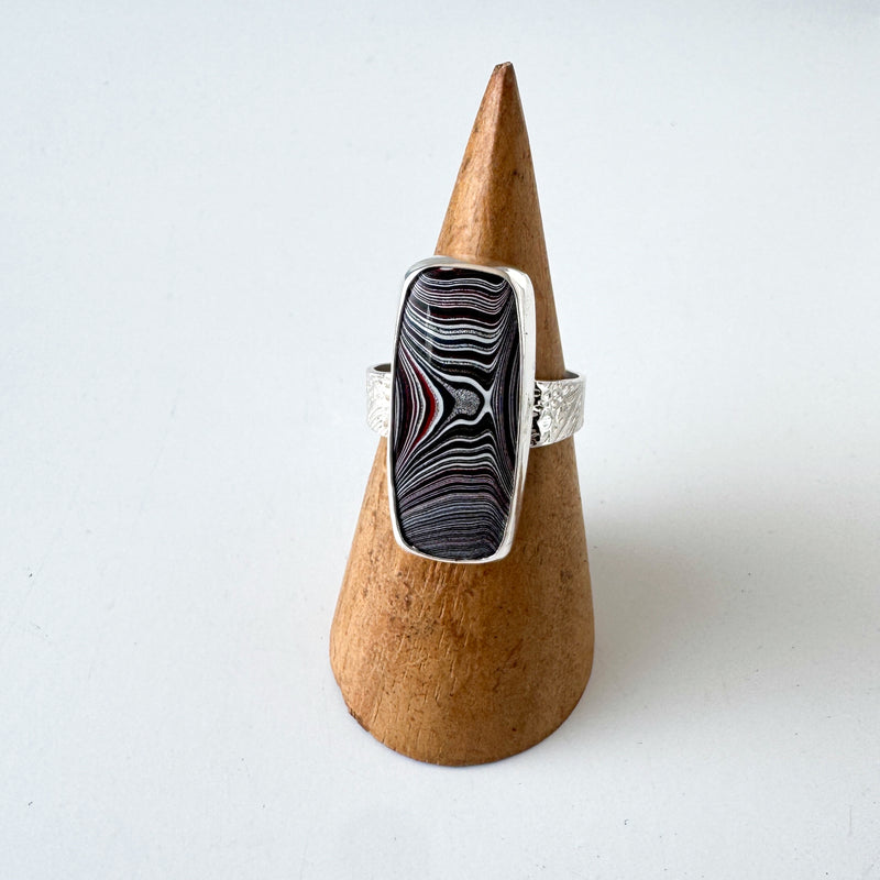Fordite Rectangle Ring