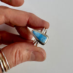 Golden Hills Turquoise Double Band Ring