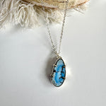 Golden Hills Turquoise Pendant with Prongs