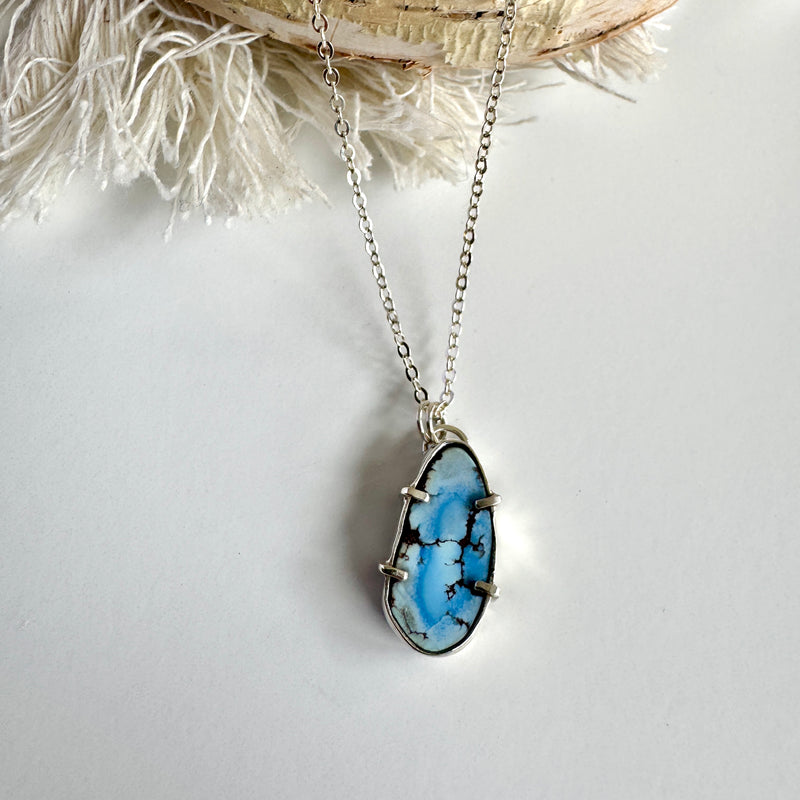 Golden Hills Turquoise Pendant with Prongs