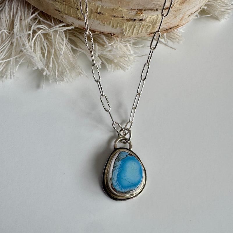 Golden Hills Turquoise Pendant Double framed