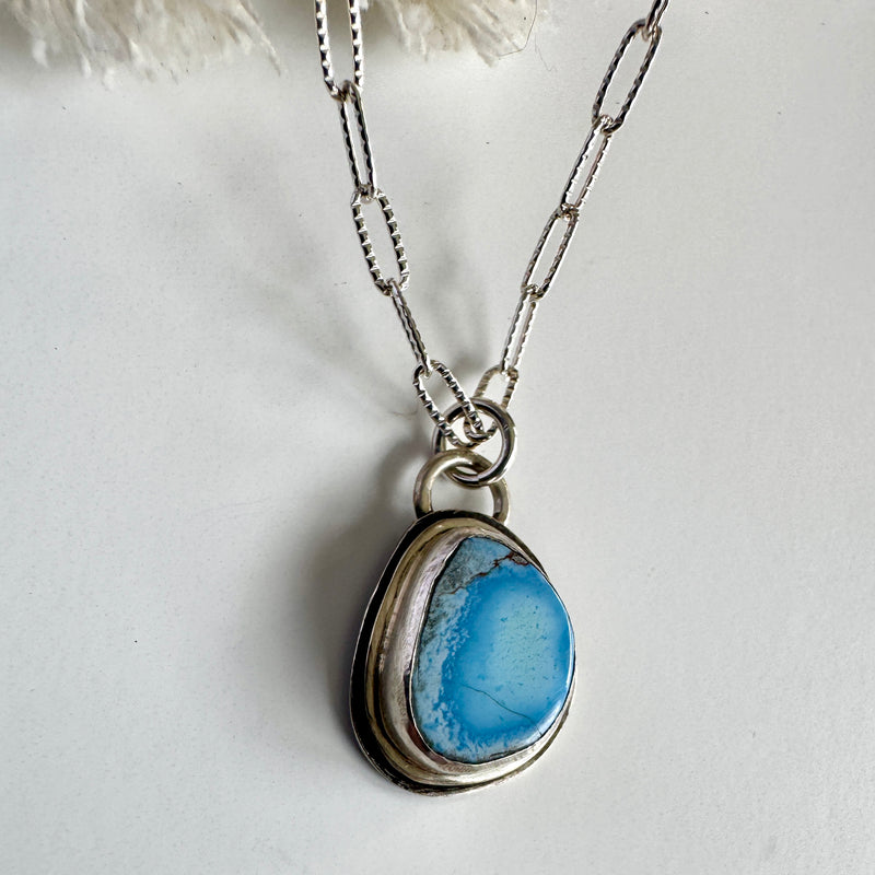 Golden Hills Turquoise Pendant Double framed