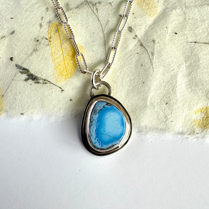 Golden Hills Turquoise Pendant Double framed