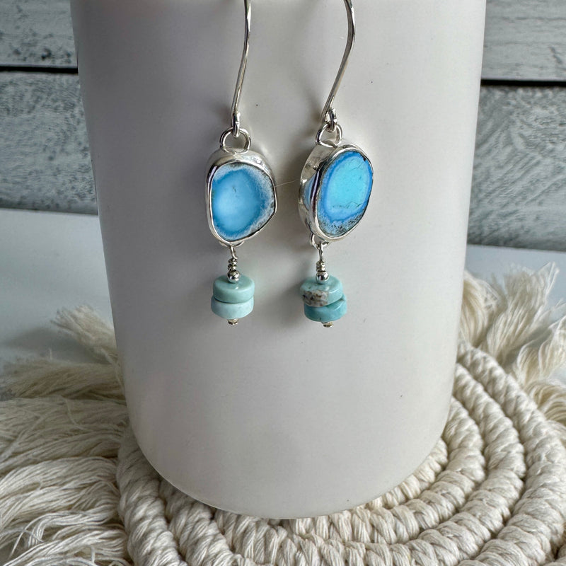 Golden Hills Turquoise Drop Earrings