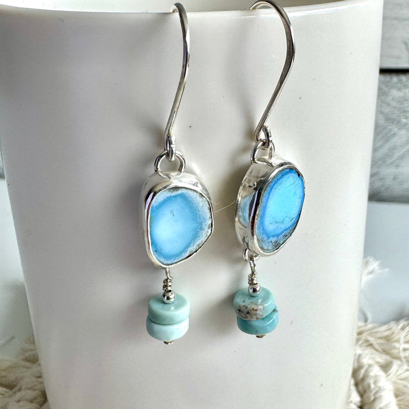 Golden Hills Turquoise Drop Earrings