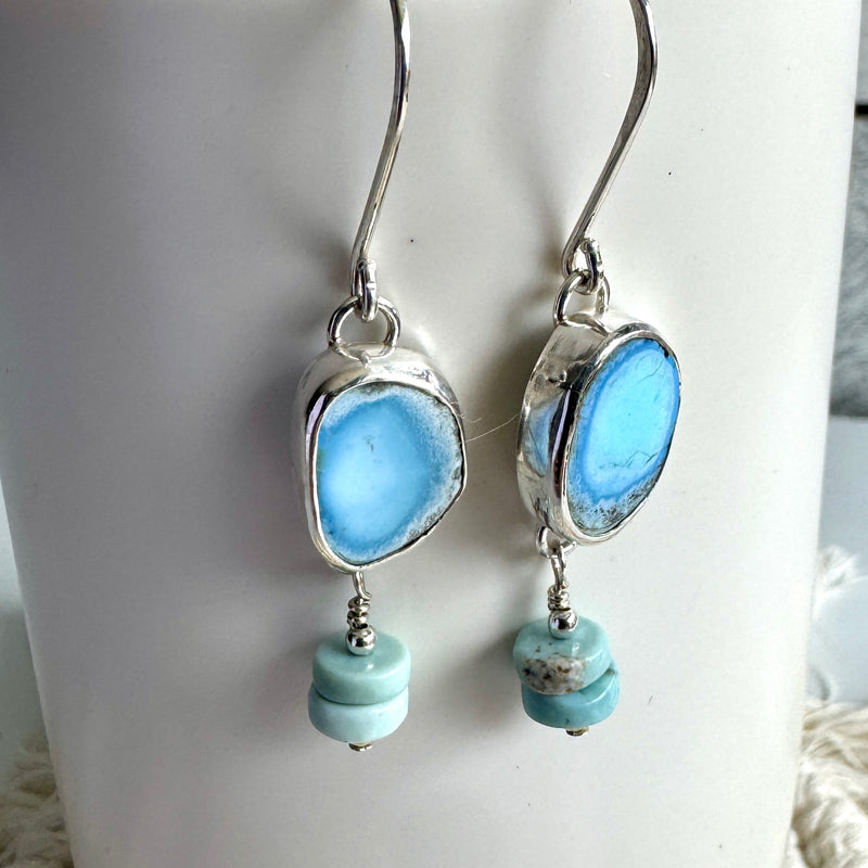 Golden Hills Turquoise Drop Earrings