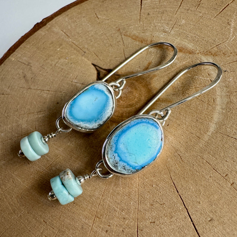 Golden Hills Turquoise Drop Earrings