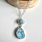 Golden Hills Turquoise Double Pendant