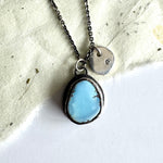 Golden Hills Turquoise Pendant with Diamond Accent