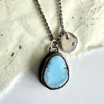 Golden Hills Turquoise Pendant with Diamond Accent