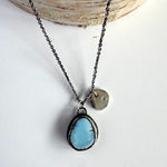 Golden Hills Turquoise Pendant with Diamond Accent