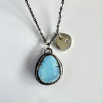 Golden Hills Turquoise Pendant with Diamond Accent