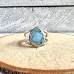 Golden Hills Turquoise Double Band Wide Ring