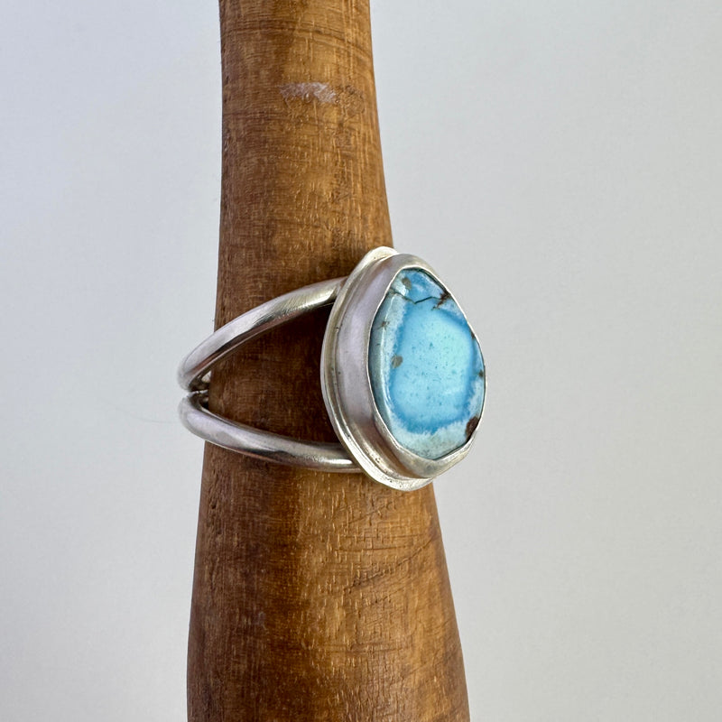 Golden Hills Turquoise Double Band Wide Ring