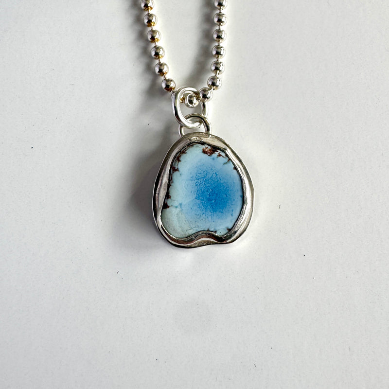 Golden Hills Turquoise Upside Down Heart Pendant