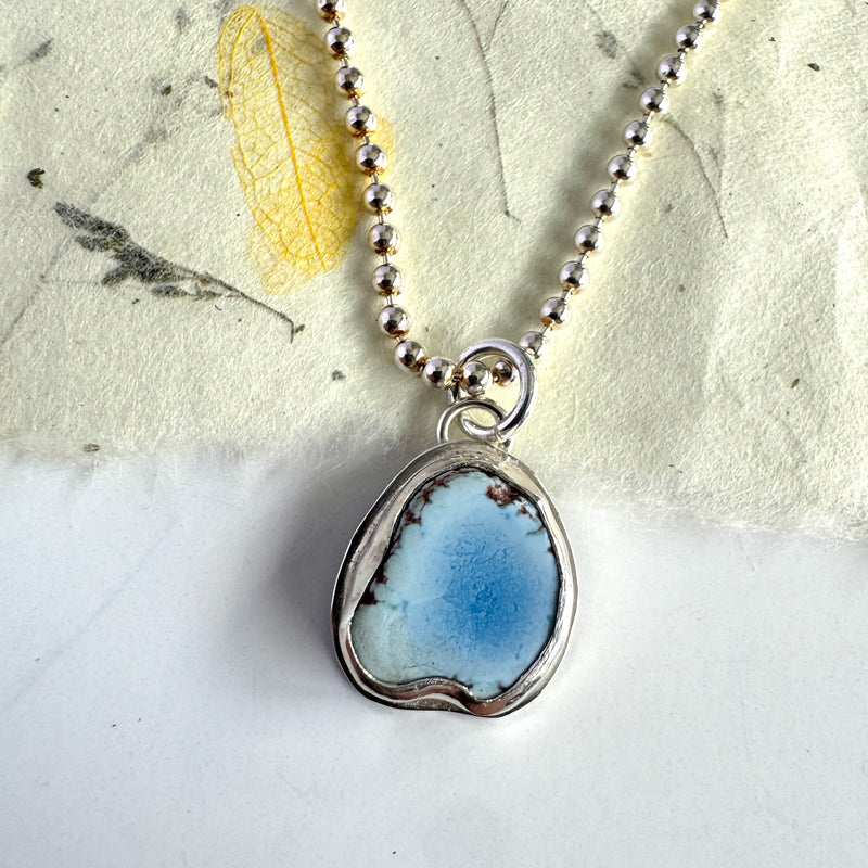 Golden Hills Turquoise Upside Down Heart Pendant