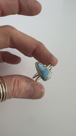 Golden Hills Turquoise Double Band Ring