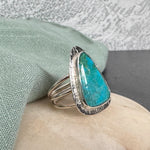 Turquoise and Sterling Silver Statement Ring