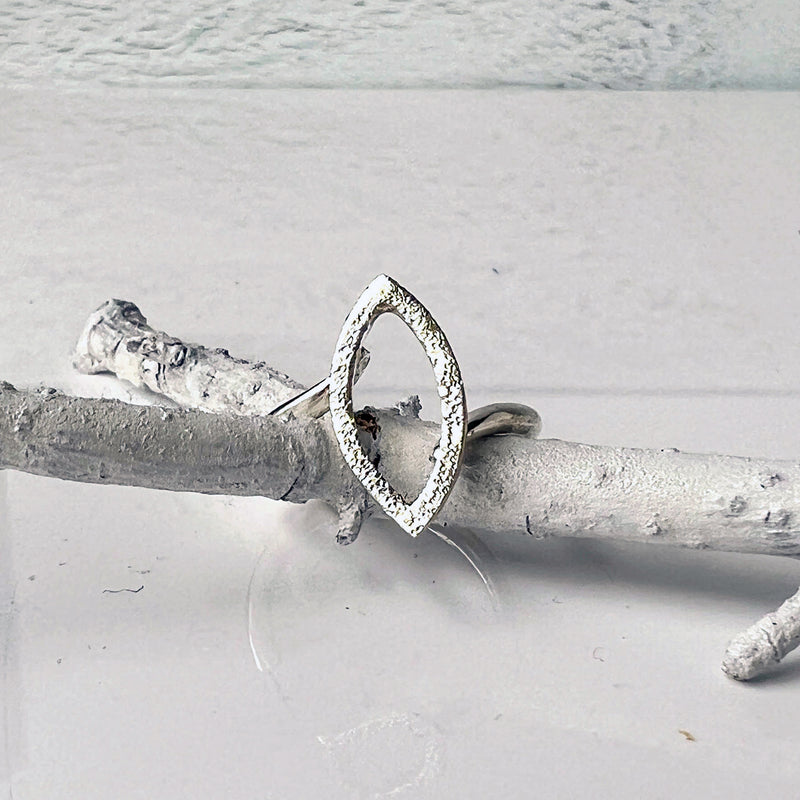 Diamond Dusted Marquis Ring