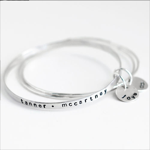 bracelet with name plate