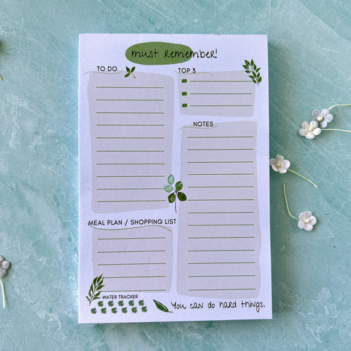 daily to do list notepad