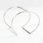 silver geometric cuff bracelet 