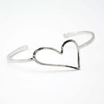 open heart cuff bracelet love yourself
